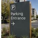 Completed commercial sign project